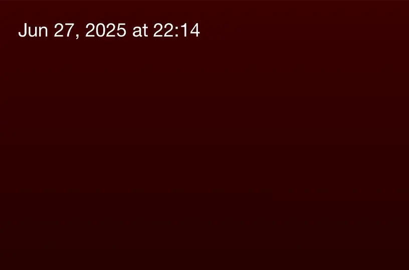 Current date and time