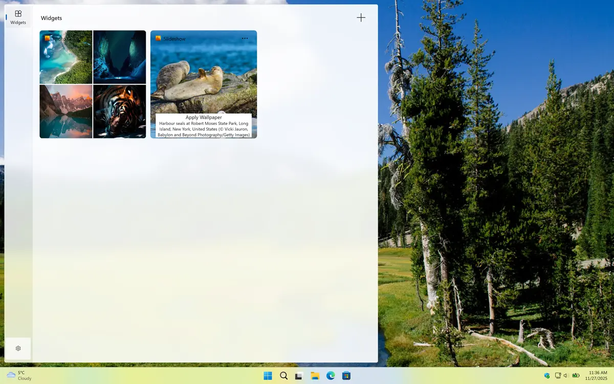 Handy Windows 11 widgets in Light Mode