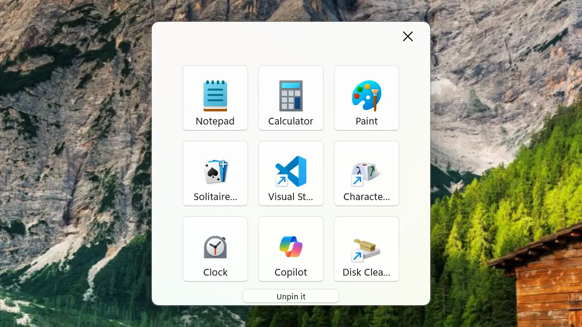 Simple and beautifully My Quick Launch home screen