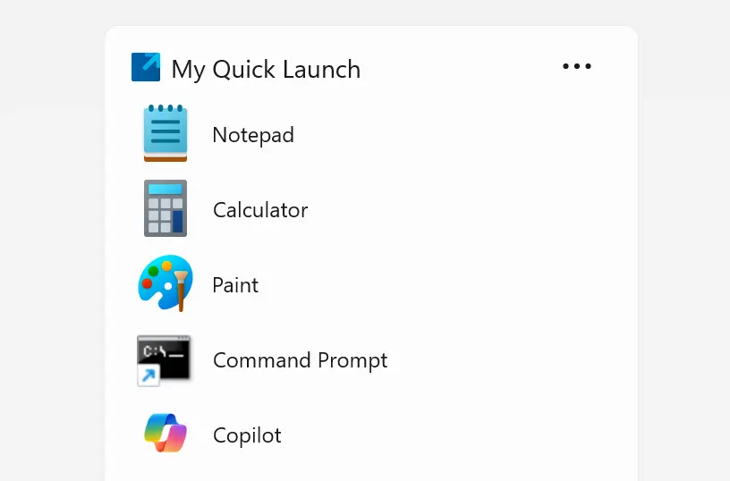 Customize your Windows 11 widget size