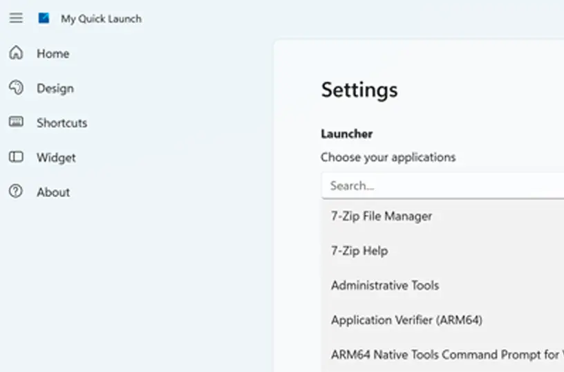 Customize the app to your person style