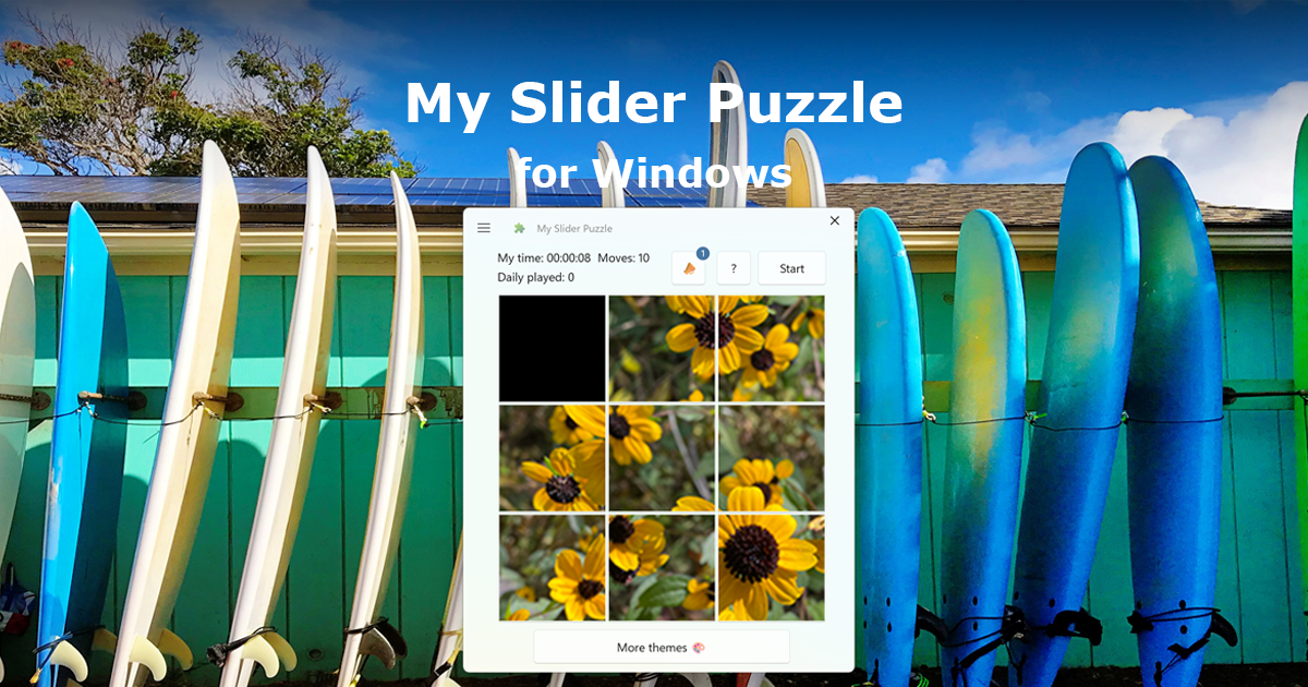 My Slider Puzzle for Windows - Strategic Thinking