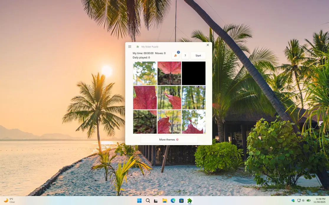My Slider Puzzle Autumn