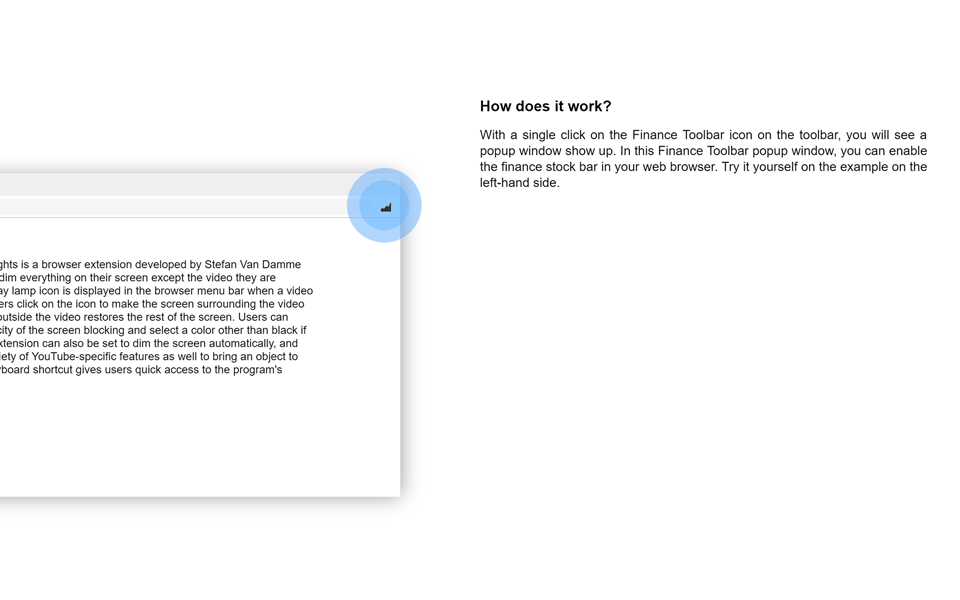 Finance Toolbar Welcome Guide