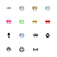 Different kind of Print icons