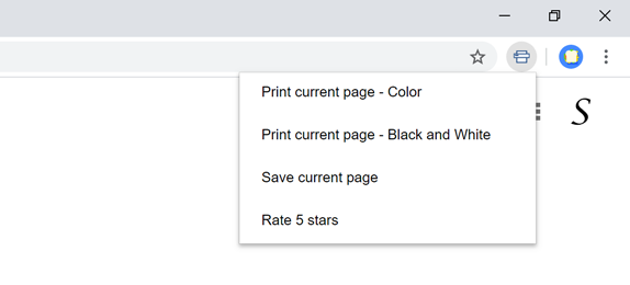 Chrome Extension for Printing