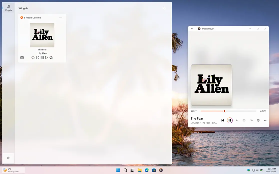 S Media Controls Music Lily Allen