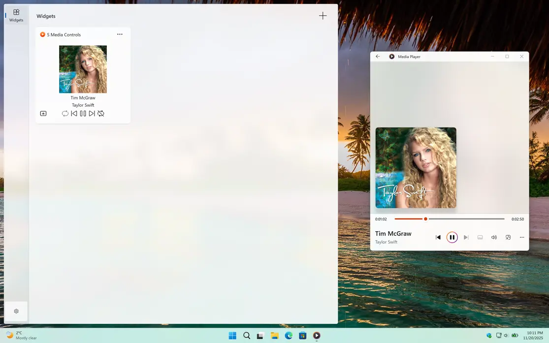 S Media Controls Music Taylor Swift