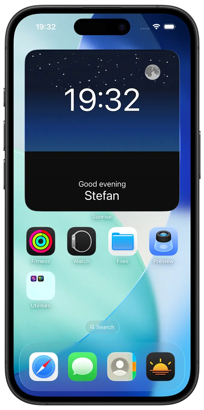 Date Today Clear Widgets
