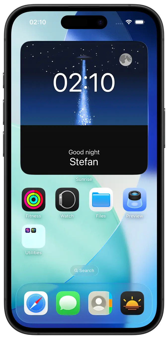 Date Today Clear Widgets