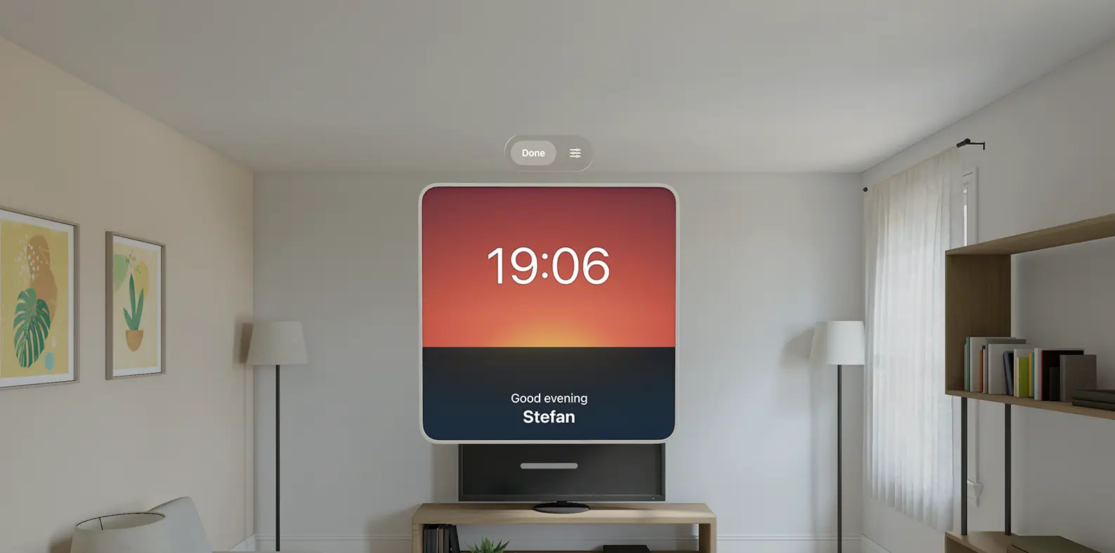 Date Today app on Apple Vision Pro device