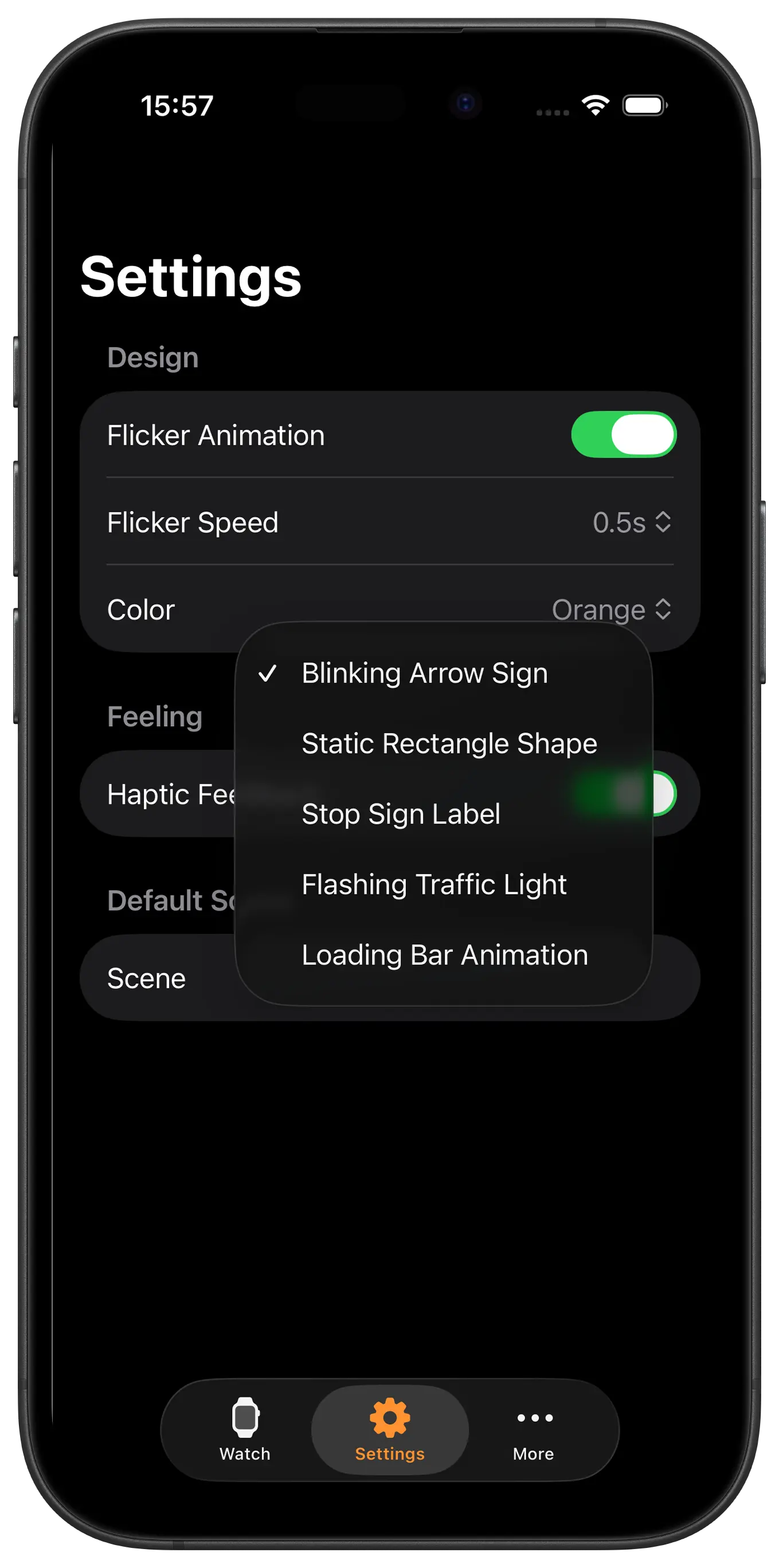 Traffic Blinker app with your Zodiac