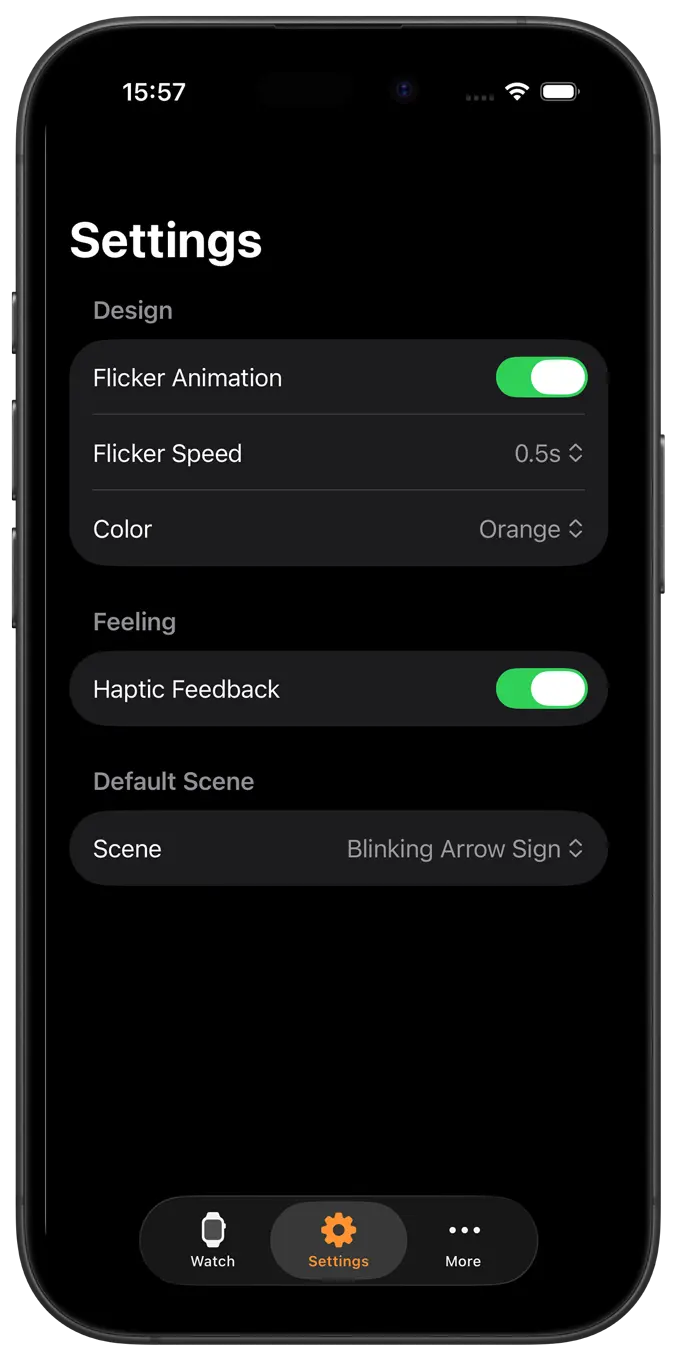 Traffic Blinker iPhone home page