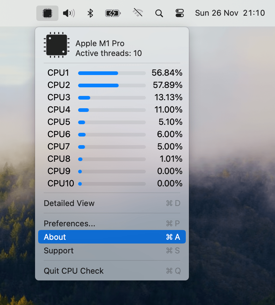CPU Check popover measure your high CPU widget usage