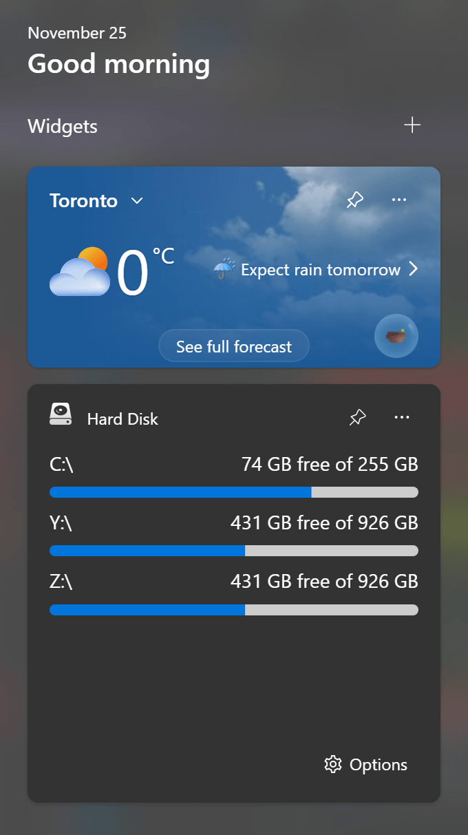 How to check total hard disk space in Windows 11?